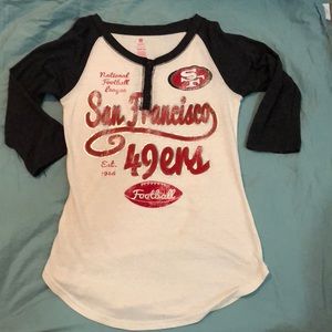 San Francisco 49ers baseball style tee